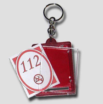 Porte-clé personnalisable Créo-Clik - 7 couleurs au choix - Polycarbonate 60x40x7 mm_0