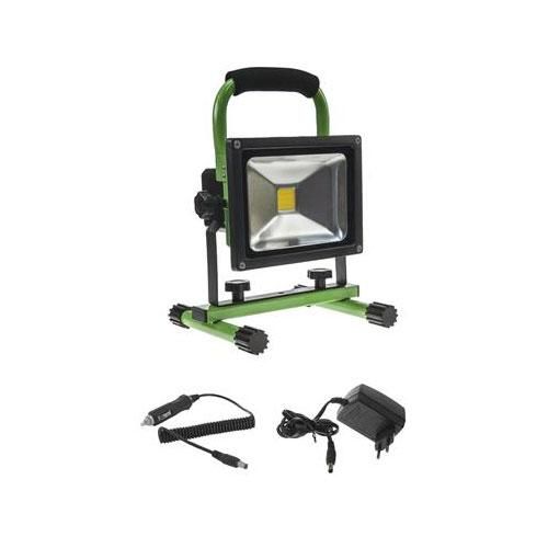 Projecteur LED portable dimmable 20W 4000°K - sur batterie rechargeable 230V - IP65_0