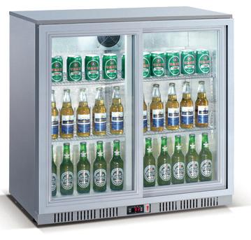 RÉFRIGÉRATEUR BAR ECO 208 LITRES AVEC PORTES COULISSANTES