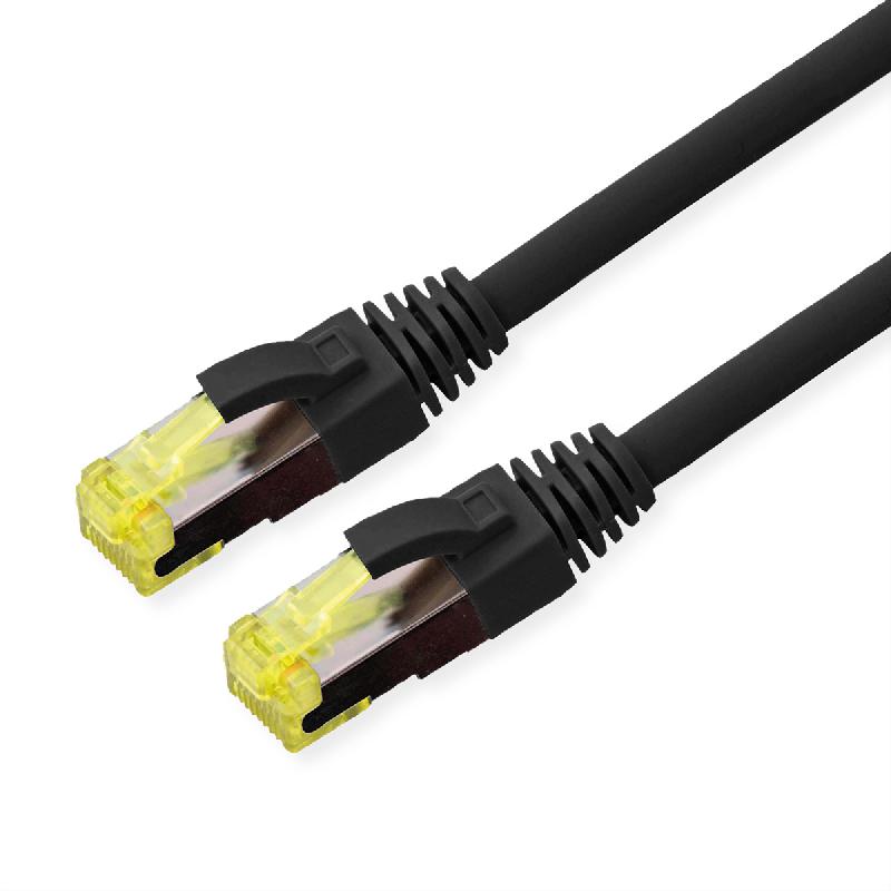 ROLINE Cordon outdoor Cat.6A (Classe EA) S/FTP (PiMF) tresse LSOH, noir, 3 m_0