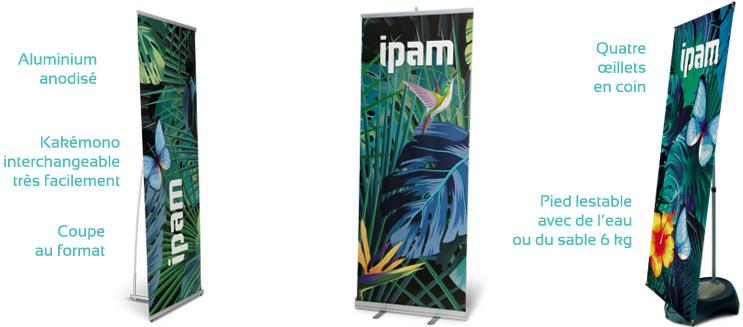 Roll-up intérieur - Montage rapide - Dimensions variées - Matériaux résistants - Impression HD_0