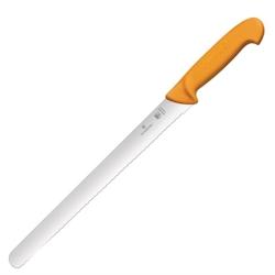 Couteau à trancher à lame dentée Swibo 255mm - jaune inox L110_0