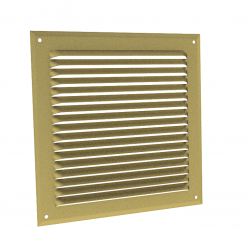 Grilles de ventilation en aluminium GA LA - avec trous de fixation et option grillage anti-moustiques_0