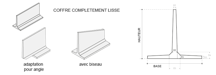 Murs de soutènement en t - finition lisse_0