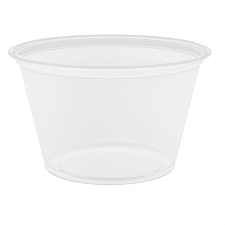 PETIT POT MICRO-ONDABLE 120 ML D.5/7.4X4.8 CM PP TRANSPARENT (VENDU PAR 2500)