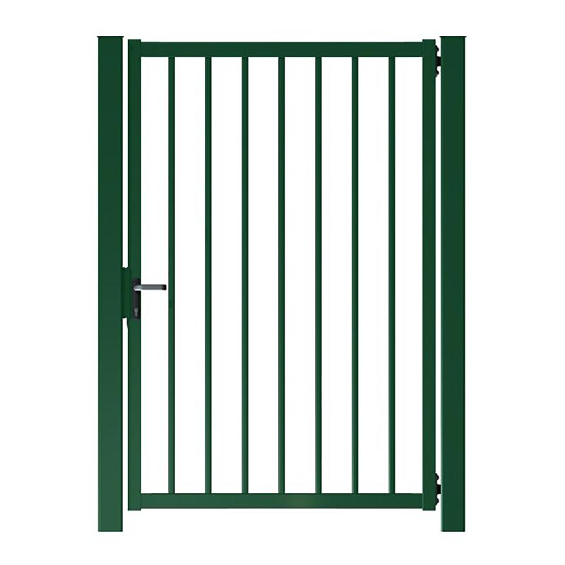 Portillon ajouré en acier galvanisé - Plastifié vert - Hauteurs de 1M à 2M - Largeur de passage 1M - Coloris RAL 6005_0