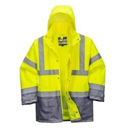 Portwest - Parka de travail bicolore 5 en 1 EXECUTIVE Jaune / Gris Taille S - S jaune 5036108256006_0