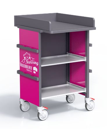 PP-CHARNURV1 - Chariot médical Allibert Medical - 30kg - Compact, modulable, avec système Easy Mov et Easy Clean_0