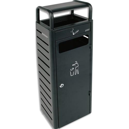 Probbax cendrier 3l avec corbeille 24l gris foncé_0
