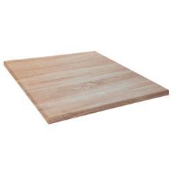 Restootab - Plateau 90x90 decor chene bastide - marron Bois manufacturé PL-9090M-CH.BAS_0