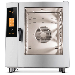 Four mixte professionnel Retigo Vision 2 O1011I+ - 10+1 niveaux GN1/1 - 18,6 kW - Orange_0