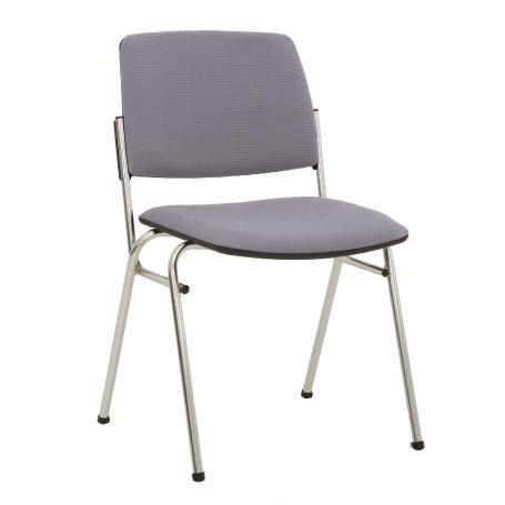 Siège visiteur - Chaise de conférence ISIT Chrome grise - Confort et design - Empilable et ergonomique_0