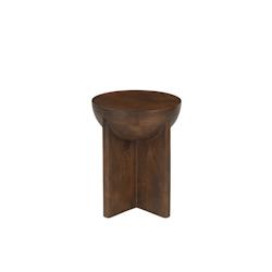 SIT Möbel Table d'appoint Ø 40 cm | Plateau rond | Manguier massif, marron | L 40 x P 40 cm, H 50 cm - marron Bois massif 14770-30_0