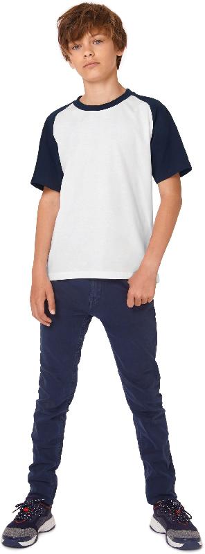 T-shirt enfant Baseball - Réf: CGTK350 - 100% coton pré-rétréci - Marque: B&C_0