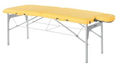 Table de massage pliante en aluminium - modèle standard C-3408M65 avec tendeur, réglable en hauteur et cavité faciale_0