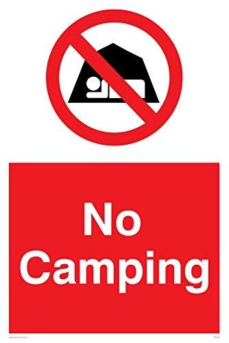 VIKING SIGNS PR5484-A4P-V''CAMPING'' INTERDIT, VINYLE, 300 MM H X 200 _0