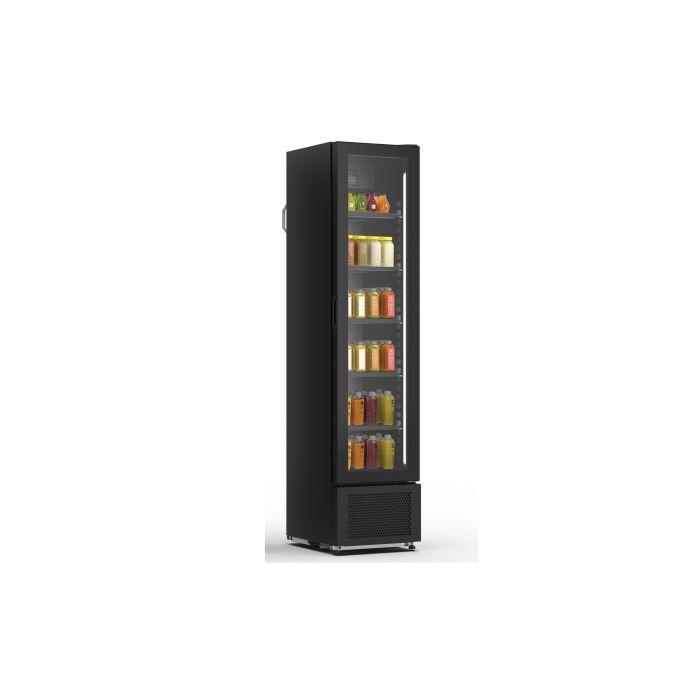 Armoire à boissons étroite still slim noire 435x517x1832mm - iarp - référence: still slim black - epta_0