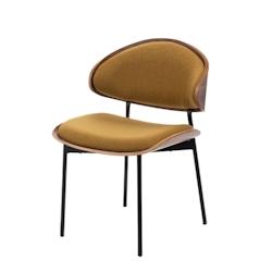Chaise Dom Jaune -  Autre Tissu Amadeus 52x54.5 cm - jaune textile 3520071911946_0