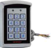 Digicode/Lecteur inox EM-1000 - autonome, anti-vandale IP67, 12/24Vac/dc, 2 relais, câble moulé_0