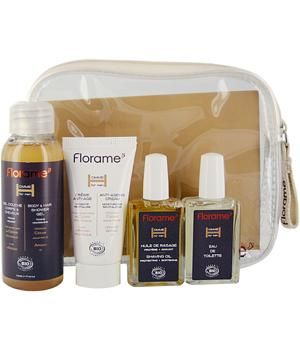 FLORAME - TROUSSE DE VOYAGE 4 PRODUITS VISAGE ET CORPS HOMME