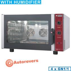 Four électrique à convection 4x GN 1/1 - humidificateur manuel - CGE11-P (230/1) - acier inox_0