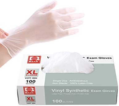 Gants vinyle jetables - taille XL - Ref. 400007598 - 100 unités_0