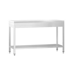 GGM Gastro Table inox de découpe avec plan blanc - Profondeur 600 mm | Ggm - ATK146_FKPGT146 - blanc 4063326376064_0