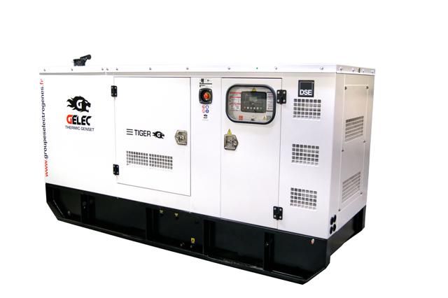 Groupe électrogène diesel stationnaire 137 kVA insonorisé industriel TIGER 140YC - 6 cylindres - réservoir 251L_0