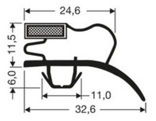 Joint pvc magnetique pour meubles frigos jpc-198_0