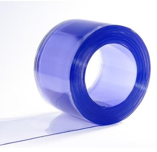 Lanière pvc souple translucide bleu azure 3 mm / transparente / 200 x 3 mm_0