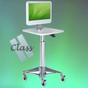 Chariot médical informatique - PC/All in One Mini Cart H Class HD - ErgonoFlex - 24,49 kg - Ajustable et Antibactérien_0