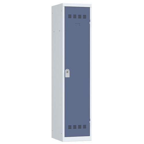 Vestiaire industrie salissante 1 serrure gris clair bleu_0