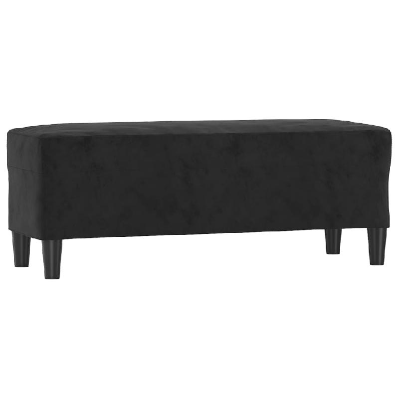 BANC BANQUETTE 100 X 35 X 41 CM VELOURS NOIR 02_0010557_0