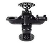 Borne hydraulique - GH 802 courte - clapet supérieur et volant avec goupille de sécurité_0