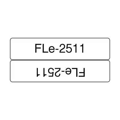 Brother FLE2511 ruban d'étiquette Noir sur blanc_0