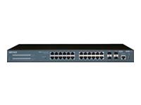 BUFFALO Business Switch Giga Intelligent Switch BS-G2124M - Commutateur géré 24 ports Gigabit - Montable sur rack et ordinateur de bureau_0