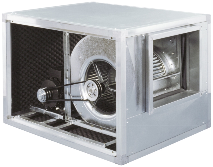Caisson ventilateur centrifuge double ouîe  à entrainement par courroie - box-t_0
