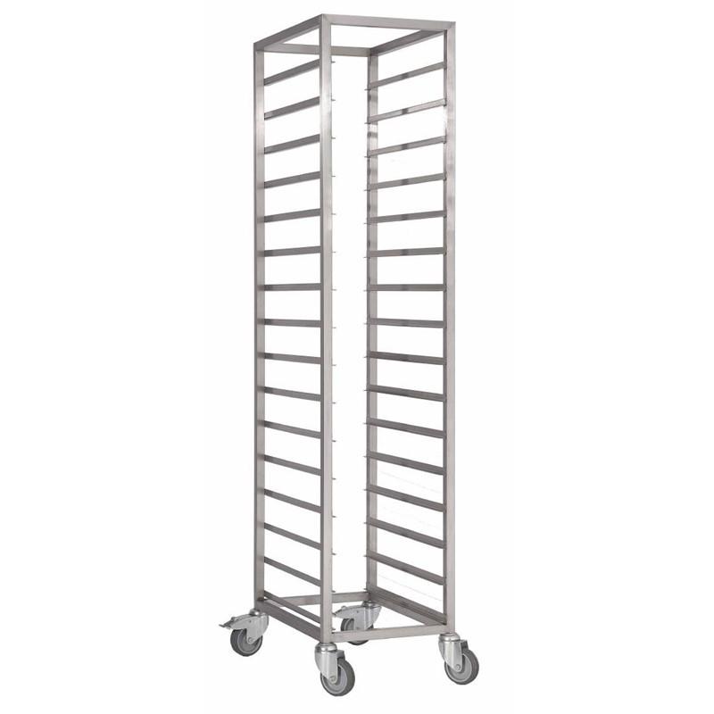 Chariot à glissières inox gn 2/1 18 niveaux - DS458_0