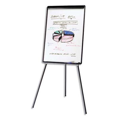 CHEVALET DE CONFERENCE BI-OFFICE - FOND MELAMINE BLANC EFFAÇABLE A SEC - 65 X 100 CM - H 200 CM