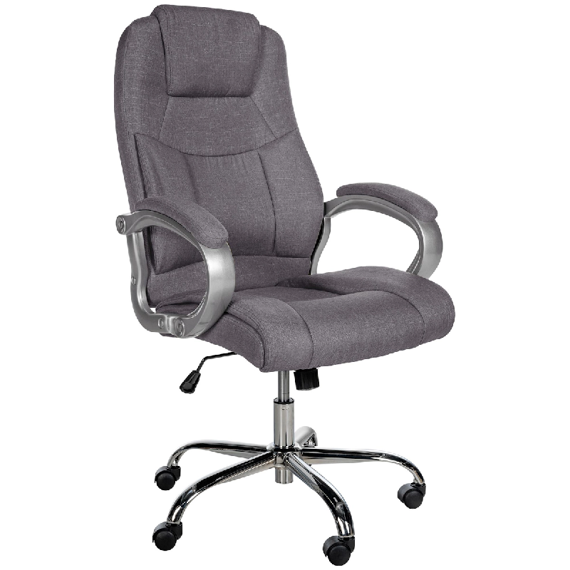 CLP Fauteuil de bureau XL Apoll Tissu Gris - gris textile 191690808_0