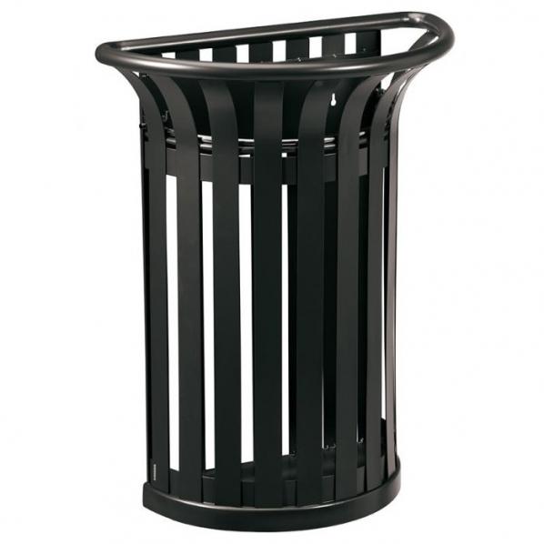 Corbeille murale TULIPE Manganèse - 35 litres - Design rétro - Disponible en 4 coloris_0