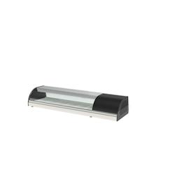 CORECO Vitrinette A Sushis Avec Double Evaporateur - 0/+5 - 1400X410X255 - Interieur Fond Embouti Pour 6 Bacs Gn1/3-40 Inclus BCCS-6 - Acier inoxydabl_0