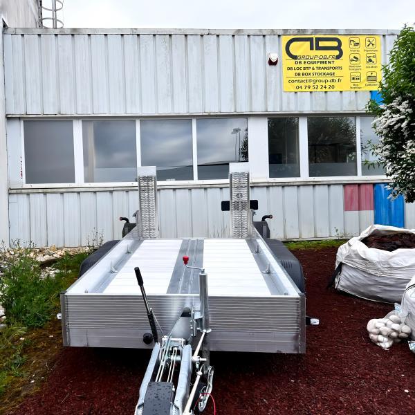 DEFINITIVE CLM Remorque porte engin aluminium 3T5 FLY35_0