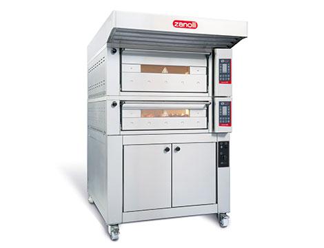 Four modulaire electrique pizzas ou petite pâtisserie avec 1 chambre et 2 plaques 600x400 mm - T POLIS 2/MC 18_0