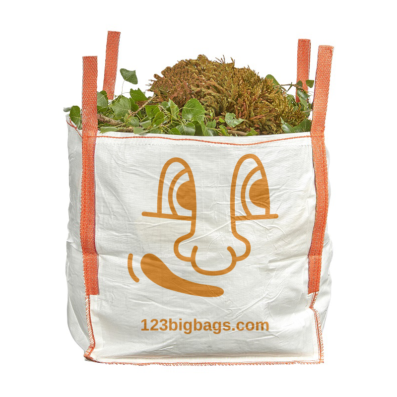 Grand sac jardin 1000L - Big bag déchets verts 90x90x110cm - 1500kg de charge - 123BigBags_0