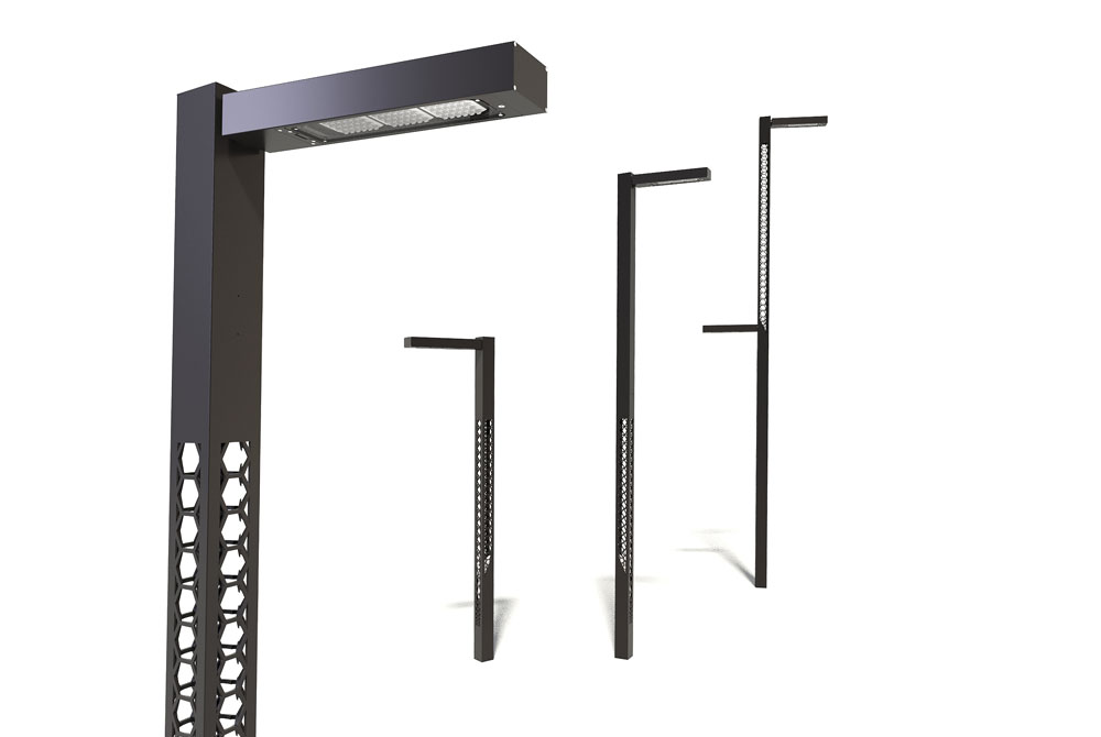 Lampadaire urbain lilio / led / 96 w / en aluminium thermolaqué_1