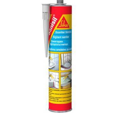 MASTIC SILICONE SIKA SANISIL TRANSLUCIDE ANTI-MOISISSURES 1X 300 ML