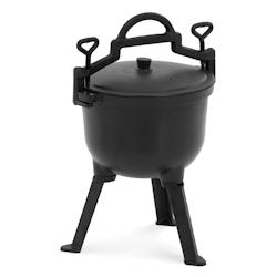 Royal Catering - Royal Catering RC-POT-05 Faitout avec couvercle et 3 pieds 4 l intérieur émaillé avec crochet de suspension en émail - 4062859195708_0