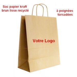 Sac publicitaire en plastique ou papier - Personnalisable avec logo ou slogan - Différents modèles disponibles_0
