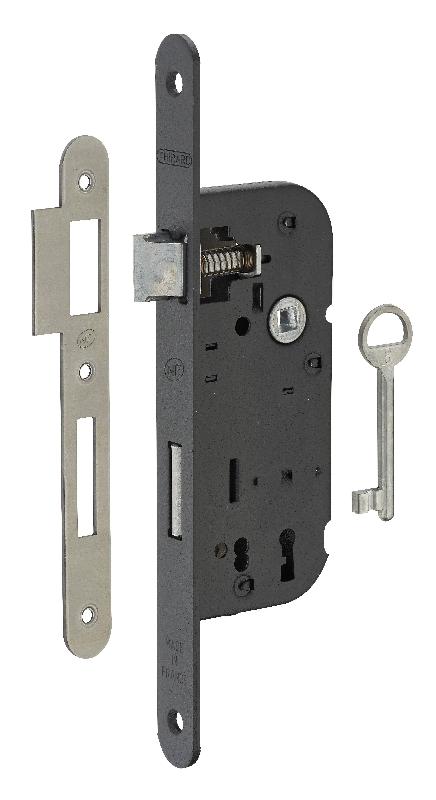 Serrure à encastrer NF V/BR 1 clé - Pour porte intérieure - Mécanisme réversible - Marque Thirard_0